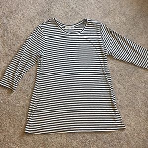 Old Navy Maternity black and white stripe tunic
